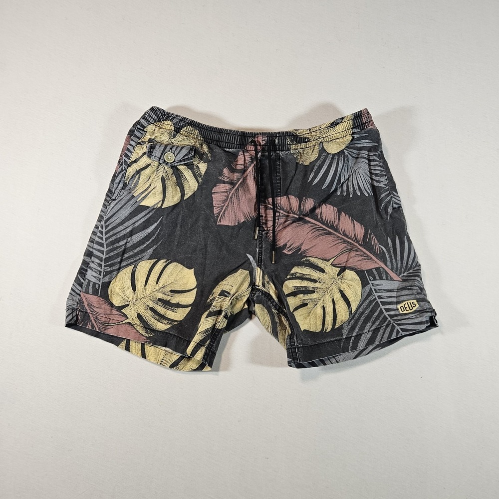 Deus Ex Machina Boardshorts Men's XL Noosa 16" Yardage Print Zip‎ Pocket - Picture 2 of 7
